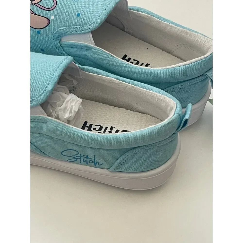 Disney Lilo and Stitch Lowtop Sneakers - Stitch Low Top Shoes Slipon Size 6 - Picture 6 of 8